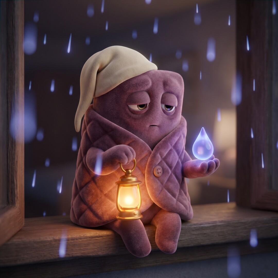 Tuck and the lantern, product still