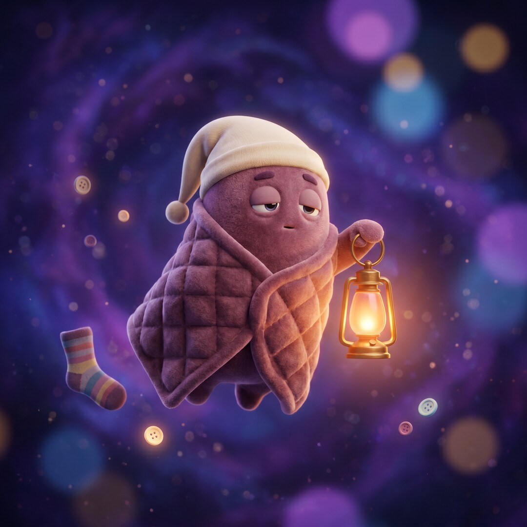 Tuck and the lantern, product still