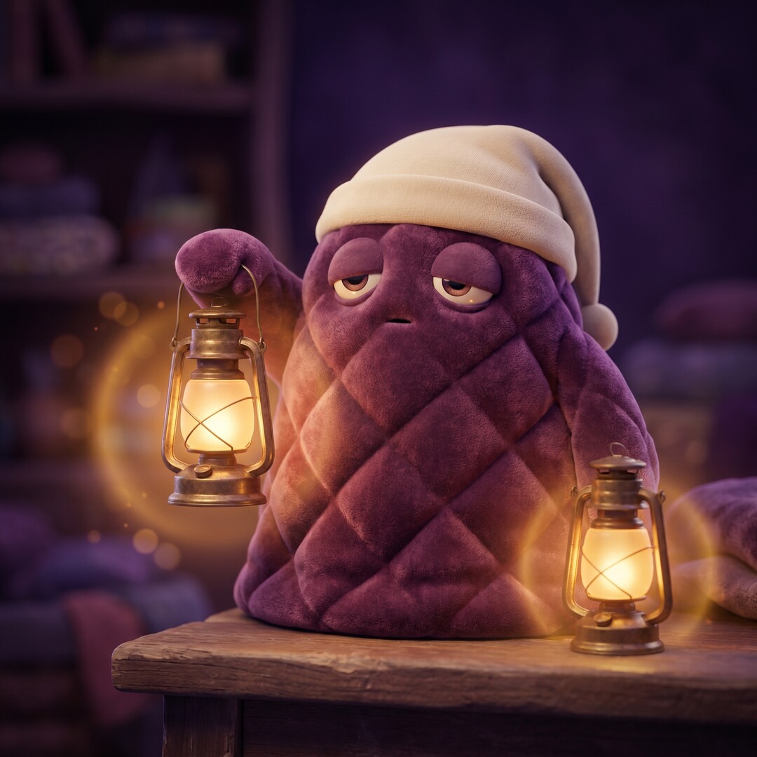 Tuck and the lantern, product still