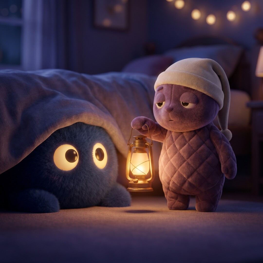 Tuck and the lantern, product still