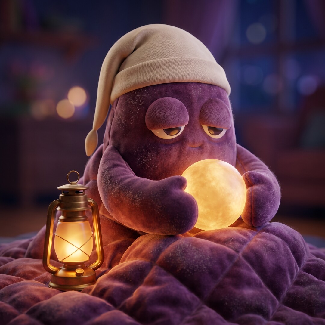 Tuck and the lantern, product still