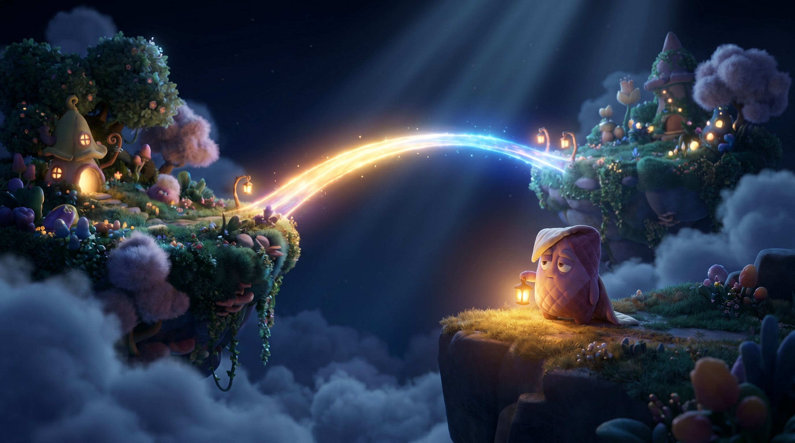 World-reveal, establishing frame